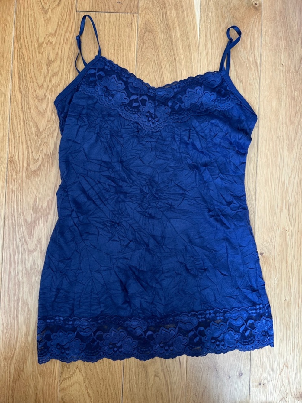Maurices Navy Lace-Trim Camisole